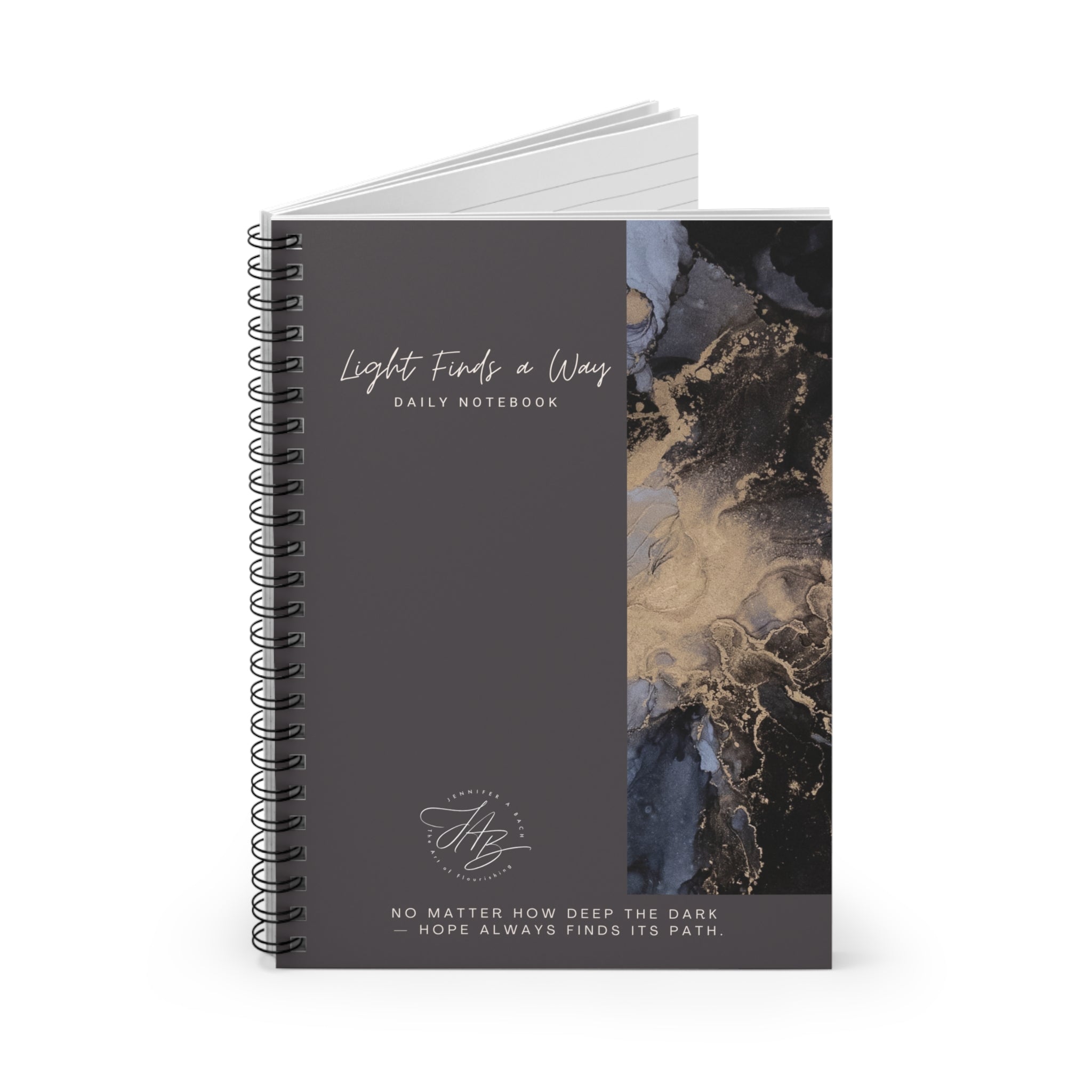 Inspirational Spiral Notebook - Hope Always Finds Its Path